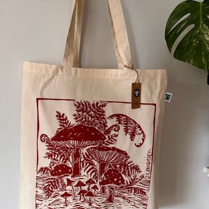 GOTS Organic & FairTrade Mushroom tote bag