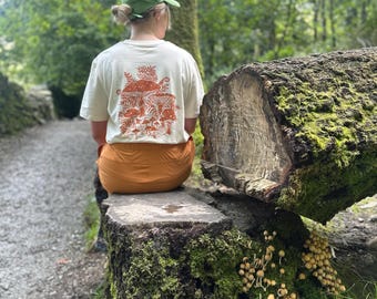 Unisex Eco friendly Fairtrade & Organic Mushroom T-shirt