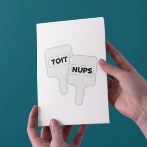 Toit Nups Hochzeit/Verlobungskarte - kostenloser UK Versand