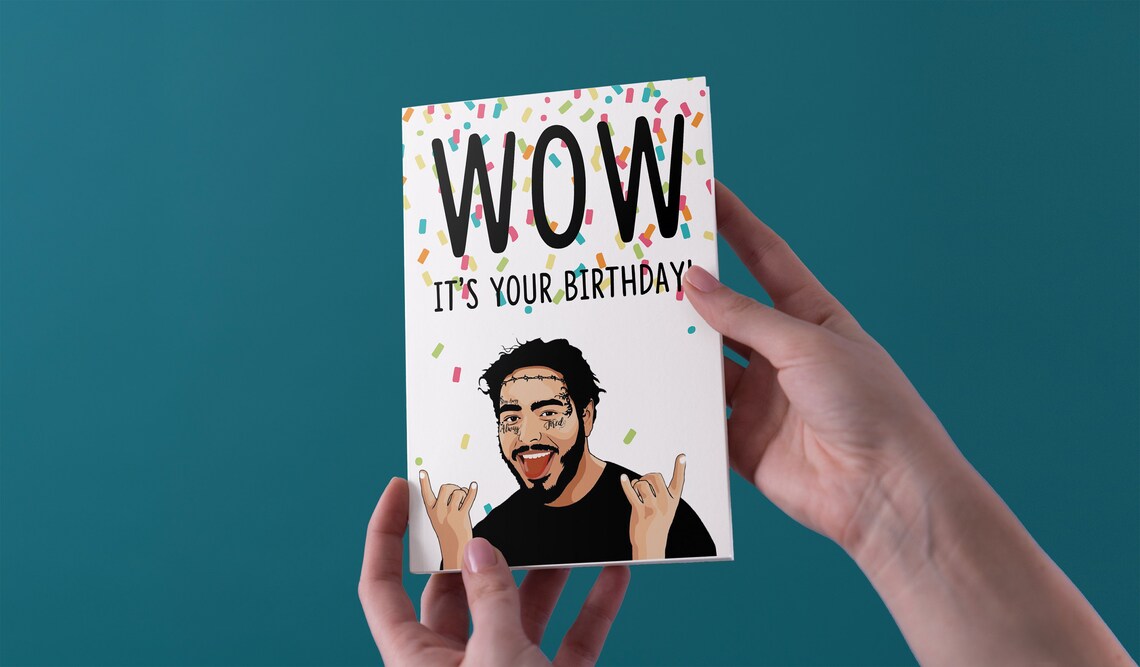 Wow Its Your Birthday Birthday Greeting Card Free UK Etsy