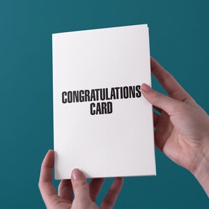 Félicitations Sarcastic Greeting Card - Livraison gratuite au Royaume-Uni