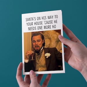 Santa's op weg naar uw huis 'Want hij heeft nog een ho nodig - kerst wenskaart - gratis Verzending Nederland