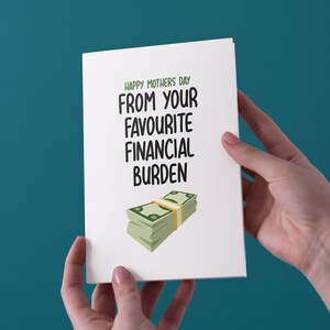 Desde su tarjeta de día favorita de las madres de la carga financiera - Envío gratuito en el Reino Unido