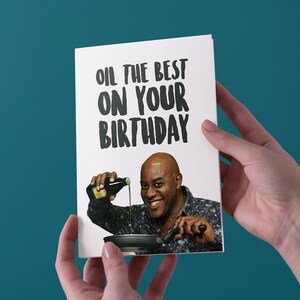 Óleo O Melhor no Seu Aniversário - Cartão de Aniversário de Ainsley Harriott - Frete Grátis para o Reino Unido