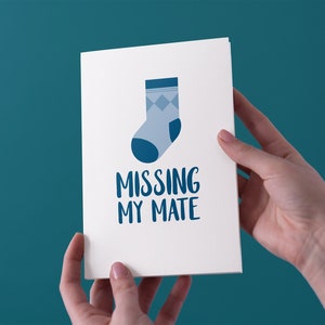MENTALE HEALTH - Missing My Mate Card - Donazione di beneficenza - Spedizione gratuita nel Regno Unito