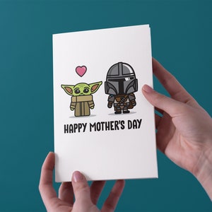 Feliz Día de la Madre - Mandalorian - Tarjeta de Felicitación del Día de la Madre - Envío gratis en el Reino Unido