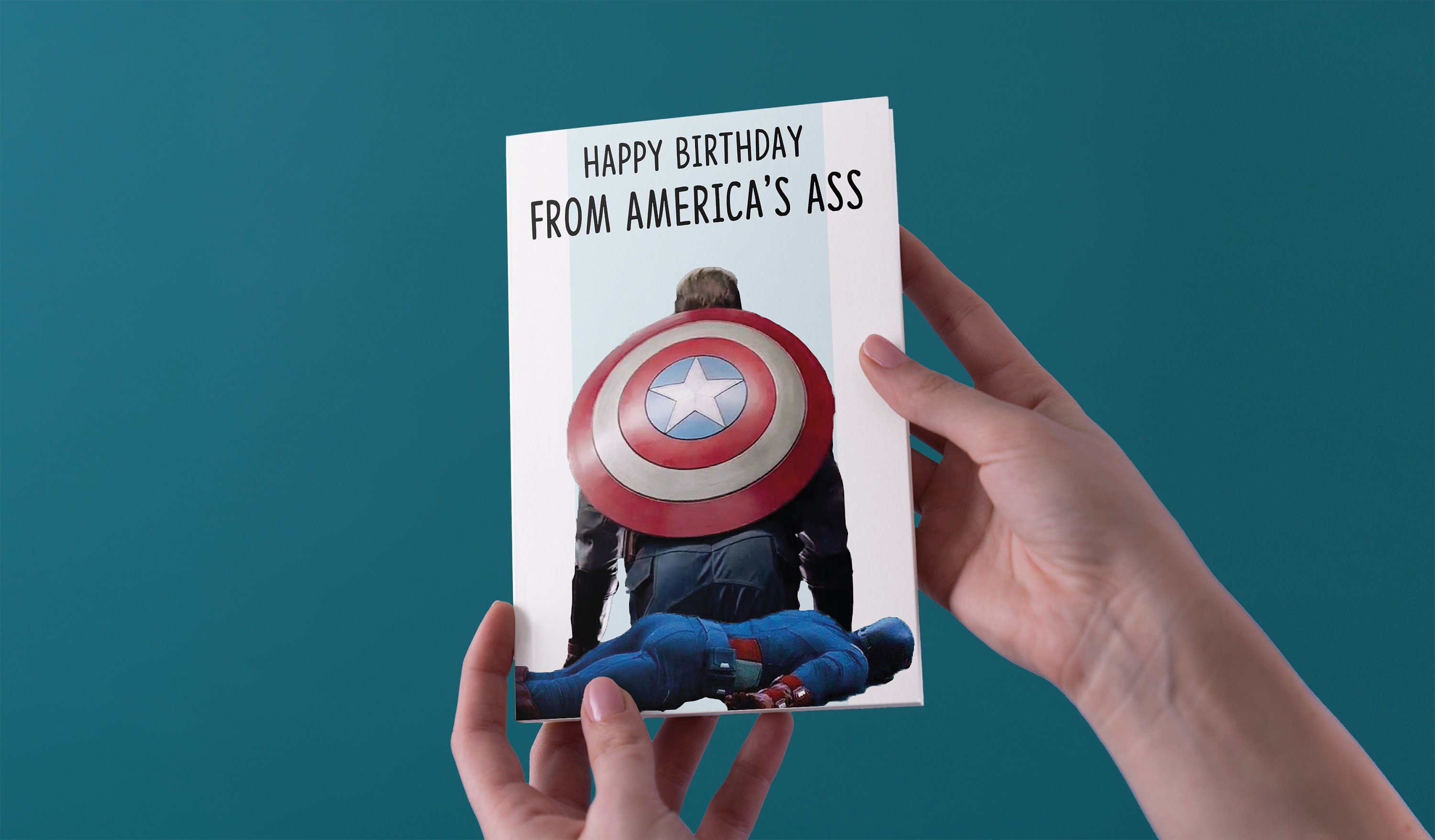From America's Ass Birthdaygreeting Card Free UK - Etsy