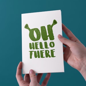 Oh Hello There Birthday Greeting Card - Livraison gratuite au Royaume-Uni