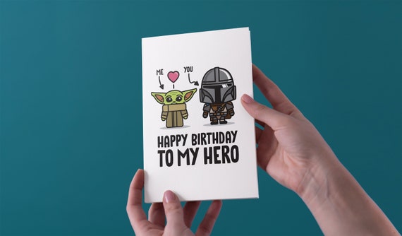 mandalorian birthday cards uk