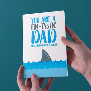 U bent een Fin-tastic Dad (geen Shark-ASM bedoeld) vaders dag kaart-gratis UK scheepvaart
