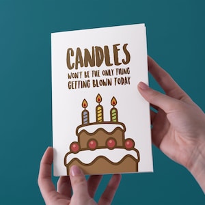 Kerzen wird nicht das einzige, was heute Geblasen Geburtstag Grußkarte - kostenloser UK Versand