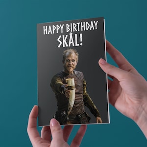 Happy Birthday Skal Birthday Greeting Card - Gratis verzending in het VK