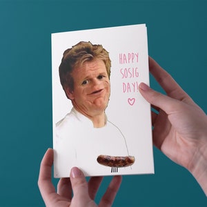 Gordon Ramsay glücklich Sosig Tag Valentinstag Valentines/Jahrestag/Geburtstagskarte - kostenloser UK Versand