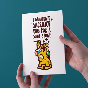 Ik zou niet offeren u voor een ziel steen Valentines/Birthday Card-gratis UK scheepvaart