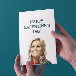 Happy Galentines Day Parks and Recreation Galentines Card - Livraison gratuite au Royaume-Uni