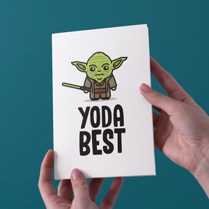 Yoda Best - Kartka z życzeniami na rocznicę/urodziny/walentynki - Darmowa wysyłka do Wielkiej Brytanii