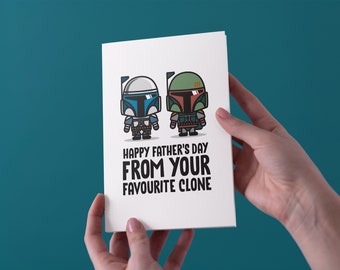 From Your Favourite Clone - Father's Day Greeting Card - Free UK Shipping