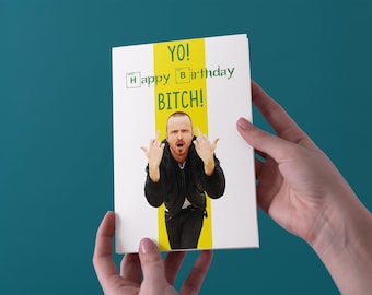 Yo, Happy Birthday Bitch! Birthday Greeting Card - Free UK Shipping