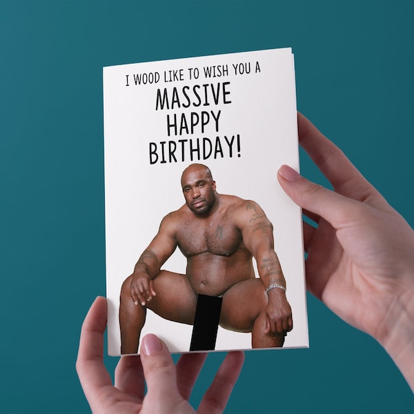 I Wood Like To Wish You A Massive Happy Birthday - BirthdayGreeting Card - Free UK Shipping