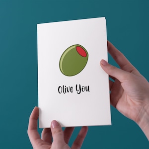 Olive Sie Jubiläum/Geburtstag/Valentines Karte - kostenloser UK Versand