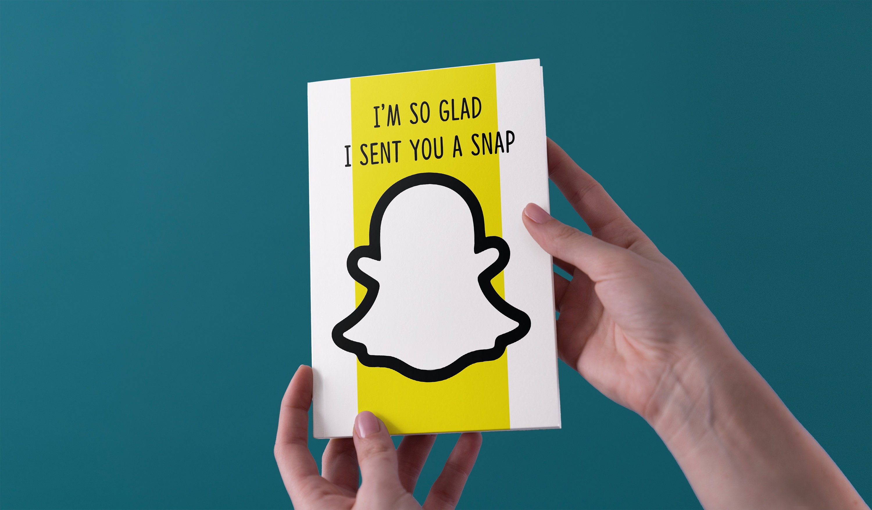 Je suis si heureux de vous avoir envoyé un cliché Snapchat