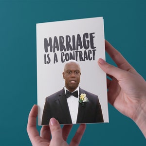 Mariage est un contrat de mariage / carte de fiançailles - Livraison gratuite au Royaume-Uni