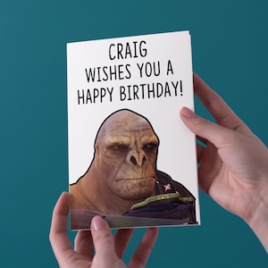 Craig wünscht Ihnen alles Gute zum Geburtstag - Geburtstag Grußkarte - kostenloser UK Versand