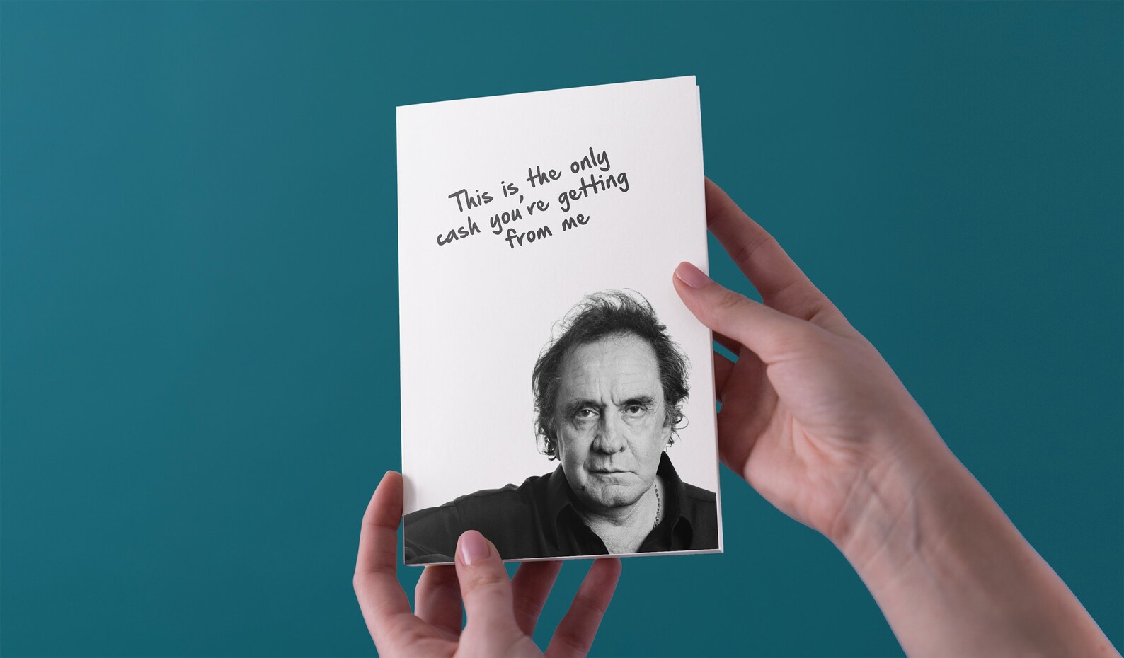 Johnny Cash Birthday Greeting Card Free UK Shipping | Etsy