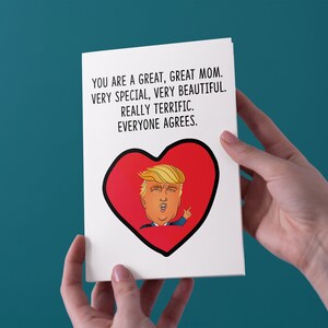 Grote moeder, Trump mother's Day Card-gratis UK scheepvaart