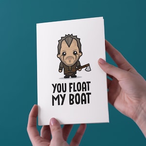 U drijft mijn boot - Floki - verjaardag / Valentijnsdag / verjaardag wenskaart - Gratis Verzending naar het Verenigd Koninkrijk