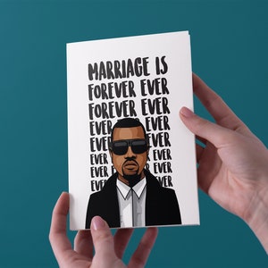 Huwelijk is voor altijd, ooit, ooit-Kanye West bruiloft/engagement Card-gratis UK scheepvaart