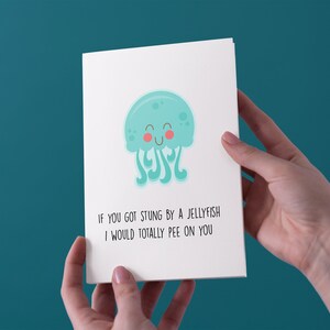 Wenn Sie von einem JellyFish Jahrestag/Valentines Karte gestochen - kostenloser UK Versand