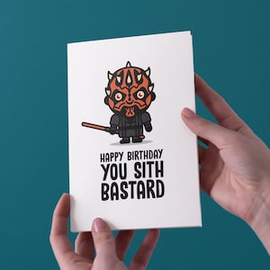 Alles Gute zum Geburtstag Sie Sith Bastard Geburtstags-Grußkarte - kostenloser UK-Versand