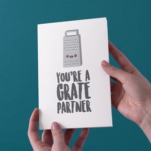 Cartão comemorativo de aniversário/dia dos namorados/aniversário de você é um parceiro da Grate - frete grátis para o Reino Unido
