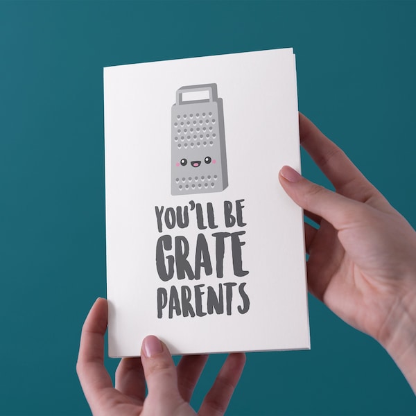 You'll Be Grate Parents - Pregnancy/New Baby Card - Free UK Shipping