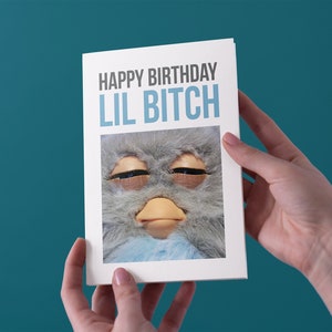 Cartão de aniversário de feliz aniversário Lil Bitch - frete grátis para o Reino Unido