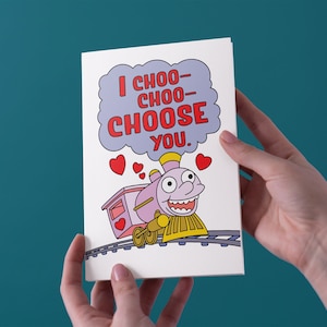 I Choo- Choo- Choose You Anniversary/Valentines/Birthday Greeting Card - Livraison gratuite au Royaume-Uni
