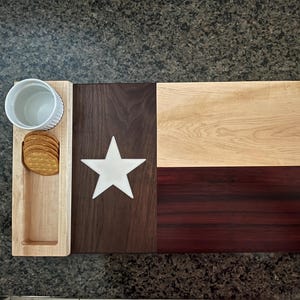 Texas flag charcuterie board