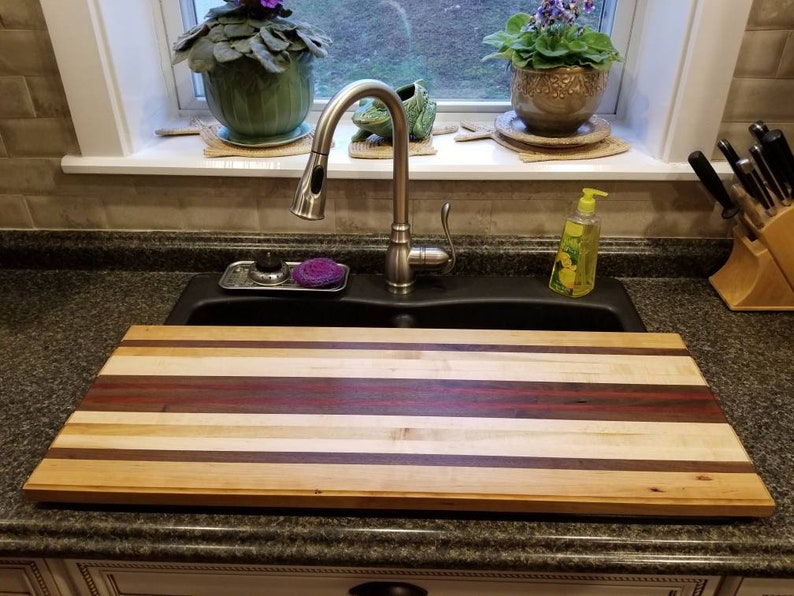 Large Cutting Board Sink Cover Wedding Gift