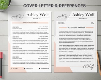 Instant Download Resume Template, Creative Resume Template for Word, Free Cover Letter + Social Icons,Modern CV Template,Professional Resume