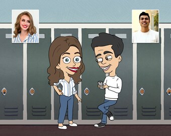 Big Mouth Portrait - Netflix Illustration - Pet Couple Family Birthday Anniversary Mothers Day Gifts - Funny Cartoon G