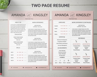 CV Template, Professional Resume Template, Resume Template Word, Digital Resume Template, Creative Resume Template, Modern Resume Template