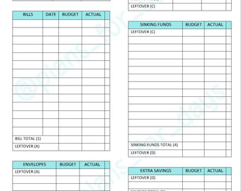 Pay Planner (Fonctionne dans le Happy Planner classique !)