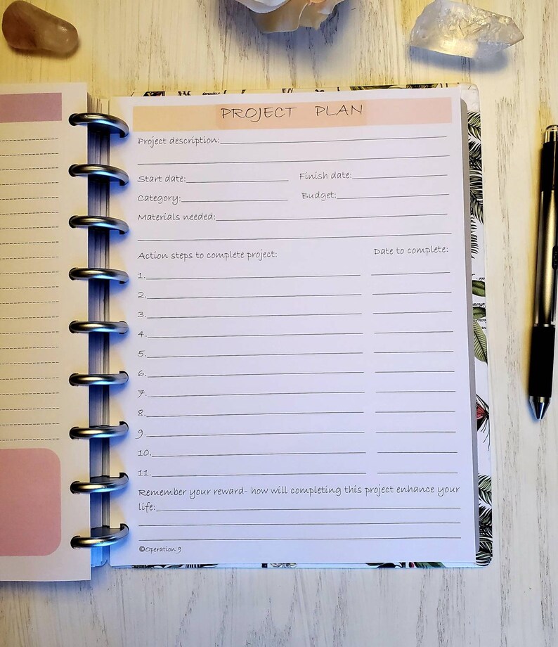 Project Planning Pages for all 9 Disc Planner Systems and Etsy