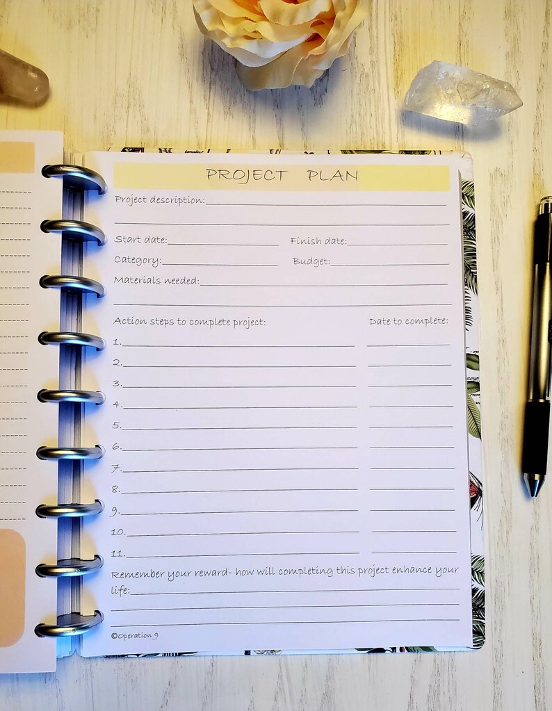 Project Planning Pages for all 9 Disc Planner Systems and Etsy
