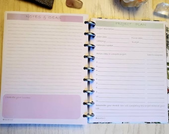 Project Planning Pages for all 9 Disc Planner Systems and Happy Planner