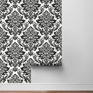 Peel and Stick | Peel and Stick Wallpaper | Self Adhesive Wallpaper | Damask Peel and Stick | Temporary Wallpaper | Damask Wallpaper