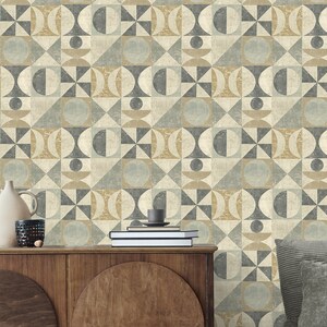 Peel and Stick Wallpaper | Self Adhesive Wallpaper | Geometric Peel and Stick | Rustic Wallpaper | Removable Wallpaper | Wallpaper | Wall