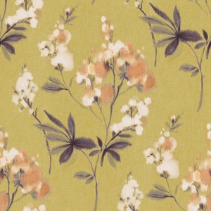 Wallpaper | Retro Wallpaper | Vintage Wallpaper | Floral Wallpaper | Yellow Wallpaper | Orange Wallpaper | Retro Wall Decor | Wallcovering