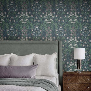 Peel and Stick Wallpaper | Self Adhesive Wallpaper | Botanical Peel and Stick | Peel and Stick | Temporary Wallpaper | William Morris